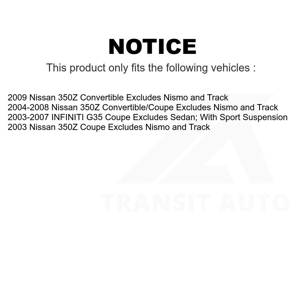 Front Right Suspension Strut Coil Spring Assembly 78A-11394 For INFINITI G35 Nissan 350Z