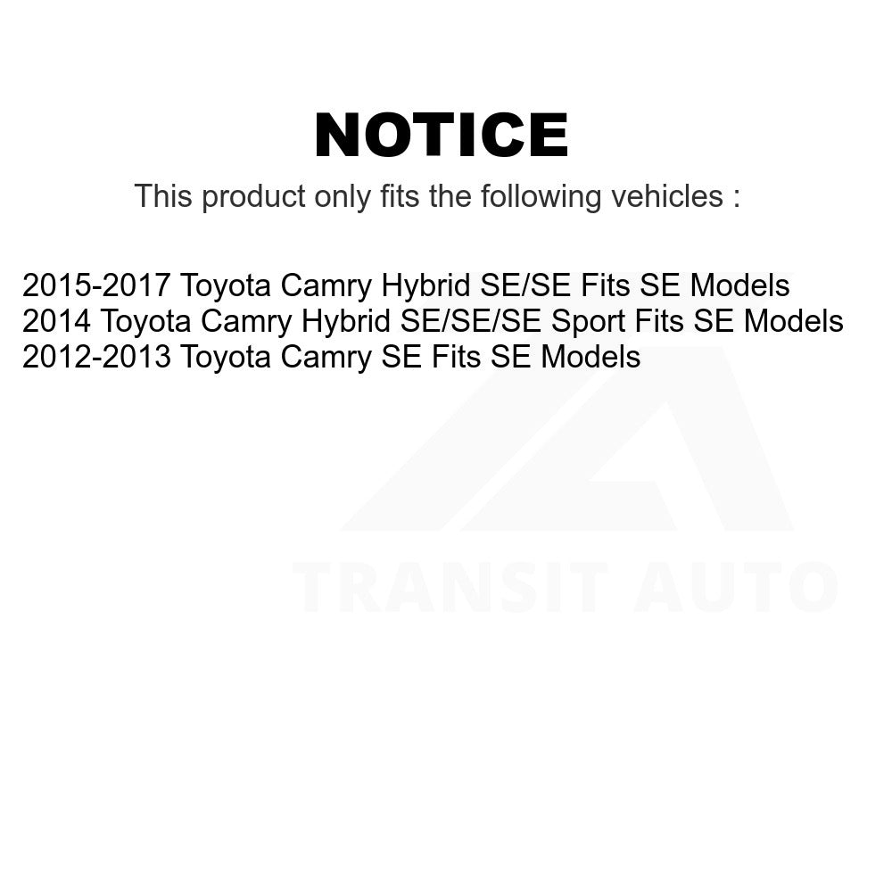 Front Right Suspension Strut Coil Spring Assembly 78A-11694 For Toyota Camry Fits SE Models