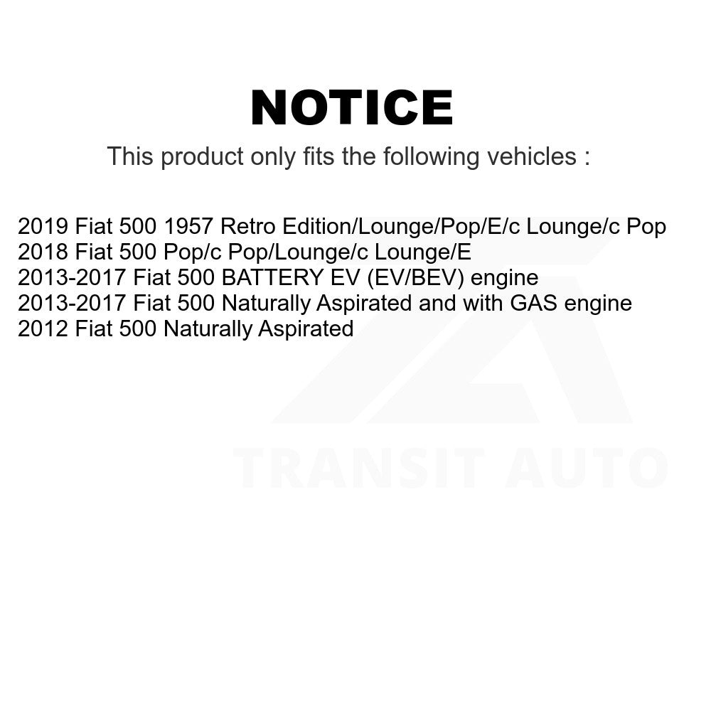 Front Semi-Metallic Disc Brake Pads PPF-D1568 For Fiat 500