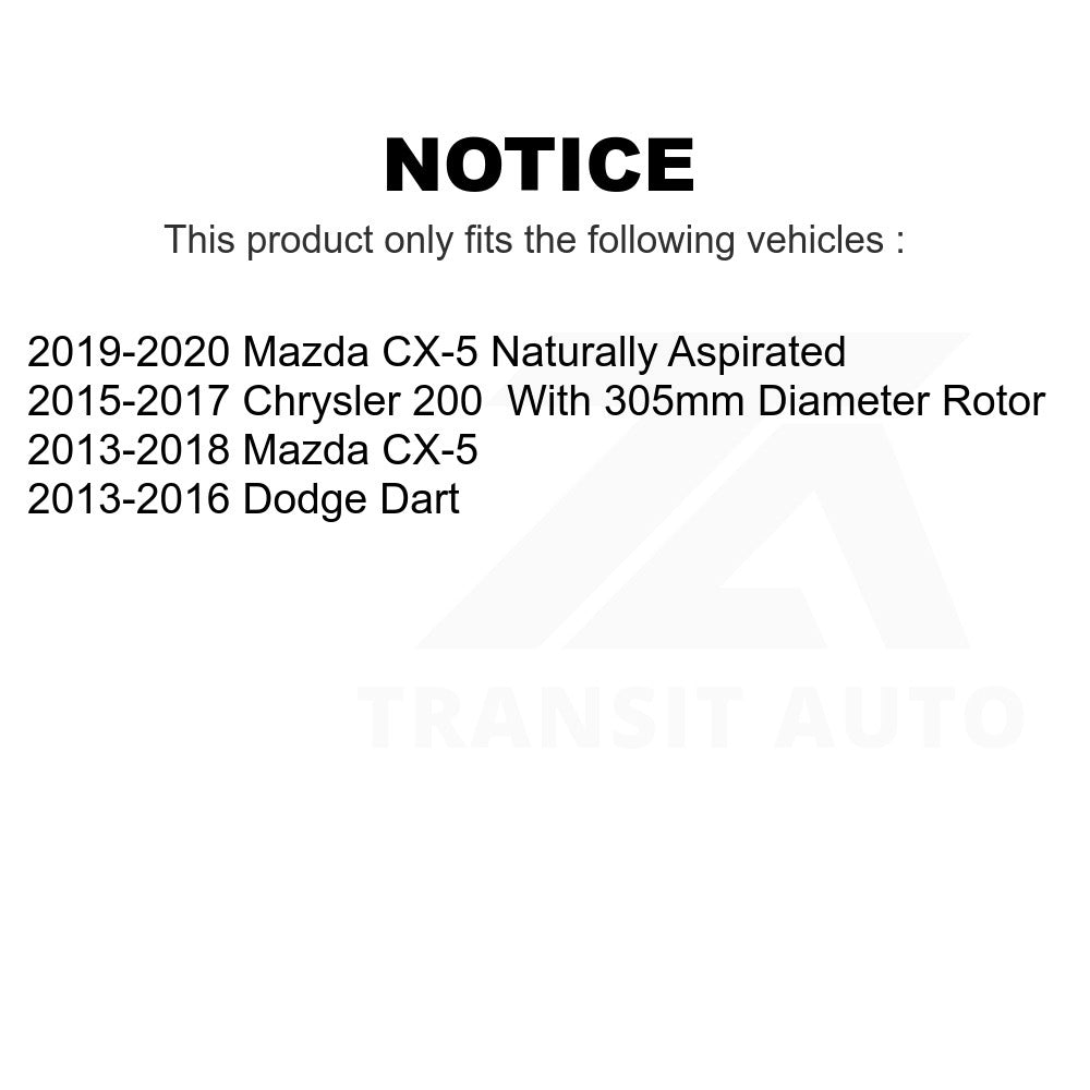 Front Semi-Metallic Disc Brake Pads PPF-D1623 For Mazda CX-5 Dodge Dart Chrysler 200