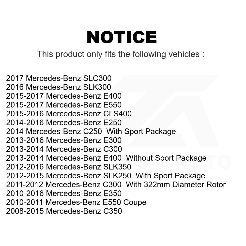 Front Semi-Metallic Disc Brake Pads SIM-1342 For Mercedes-Benz E350 C300 C250 C350 E400 E550 SLK250 CLS400 SLK350 E250 SLK300 SLC300 E300