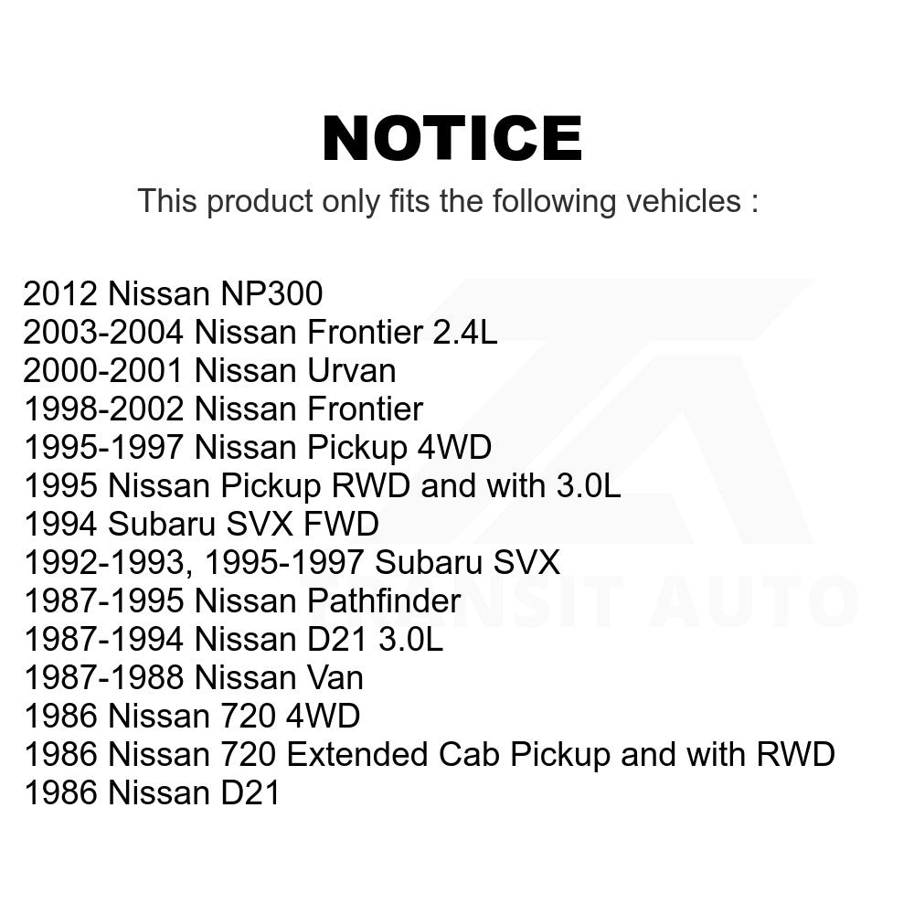 Front Semi-Metallic Disc Brake Pads SIM-333 For Nissan Frontier D21 Pickup Pathfinder 720 Subaru SVX Van NP300 Urvan