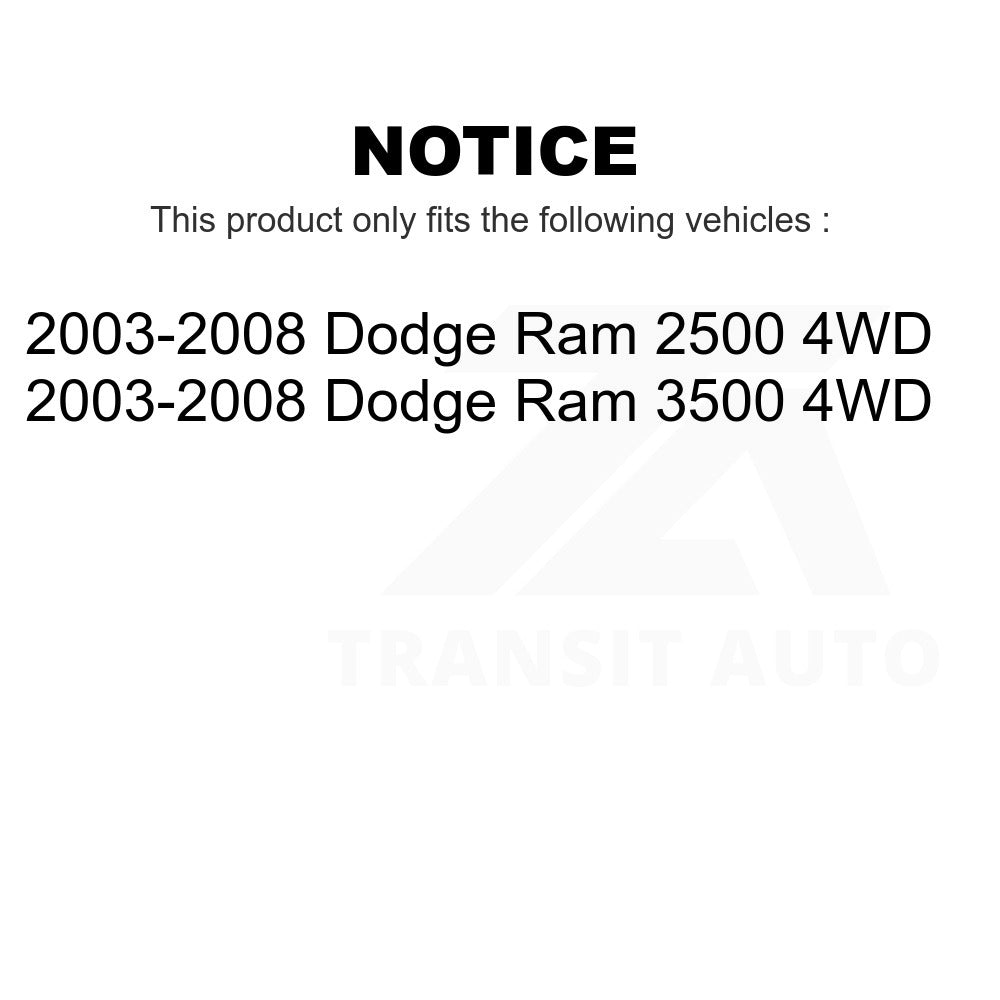 Front Steering Tie Rod End Adjusting Sleeve TOR-ES3626S For 2003-2008 Dodge Ram 2500 3500 4WD