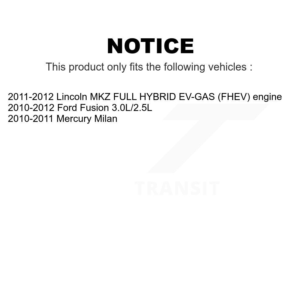 Front Steering Tie Rod End Kit For Ford Fusion Lincoln MKZ Mercury Milan KTR-103856
