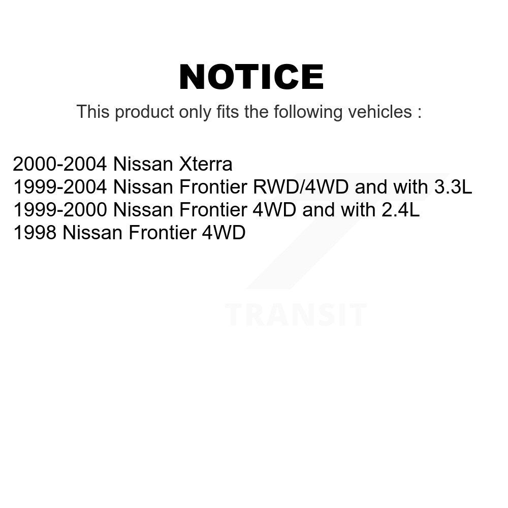 Front Steering Tie Rod End Kit For Nissan Frontier Xterra KTR-101854