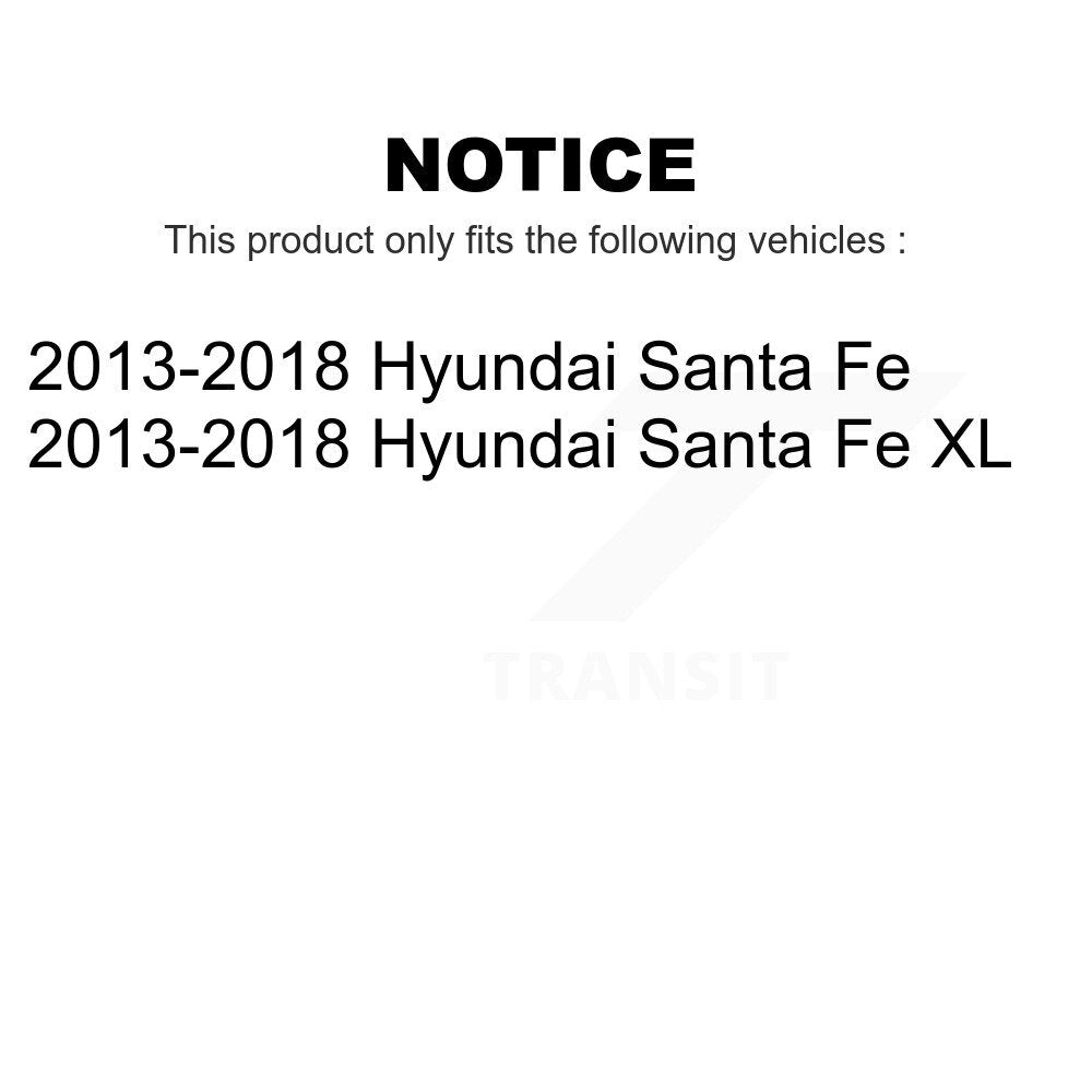 Front Suspension Ball Joint And Tie Rod End Kit For 2013-2018 Hyundai Santa Fe XL KTR-102475