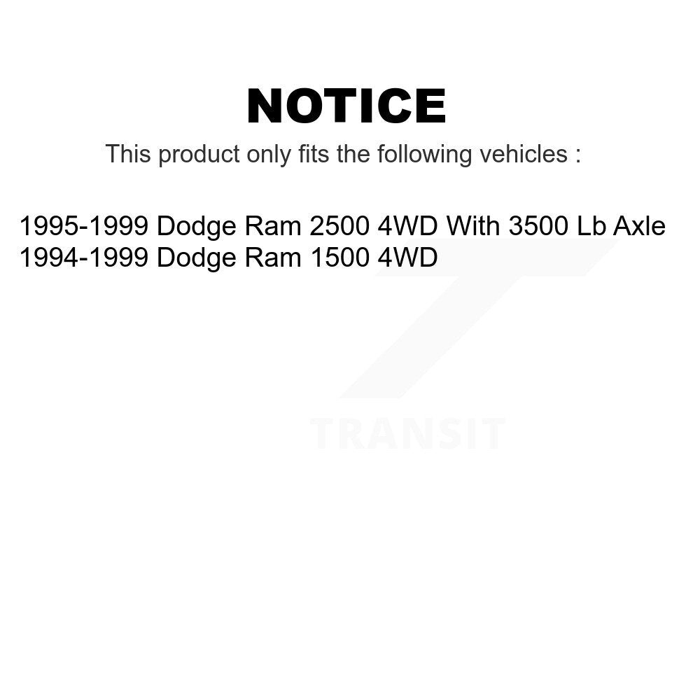 Front Suspension Ball Joints Kit For Dodge Ram 1500 2500 4WD KTR-101767