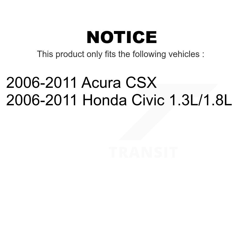 Front Suspension Control Arm And Ball Joint Assemblies Kit For 2006-2011 Honda Civic Acura CSX K72-100607