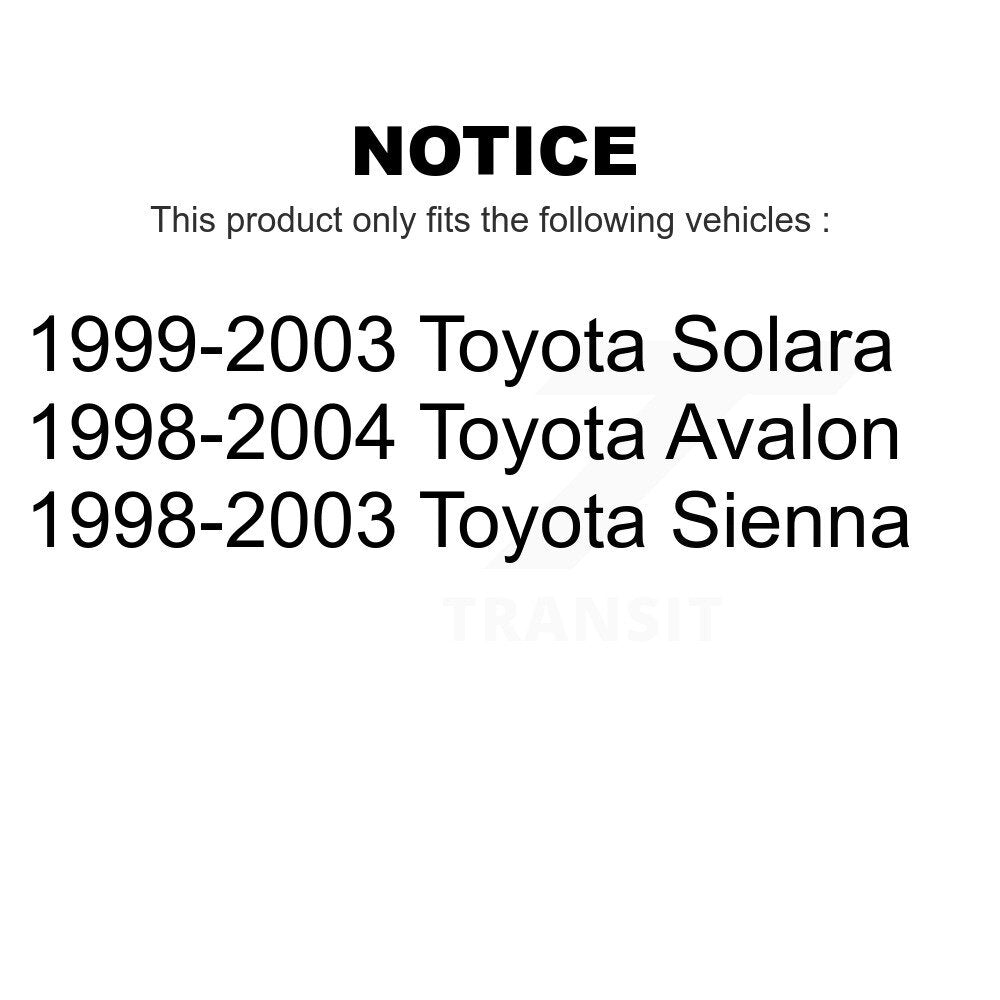 Front Suspension Control Arm And Ball Joint Assembly Kit For Toyota Avalon Sienna Solara KTR-101415