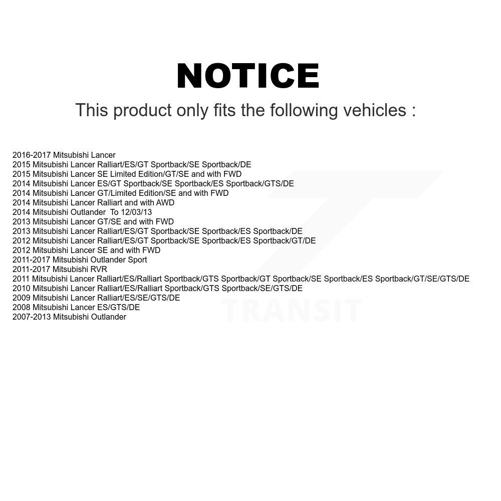 Front Suspension Control Arm And Ball Joint Assembly Link Kit For Mitsubishi Outlander Sport Lancer RVR K72-101206