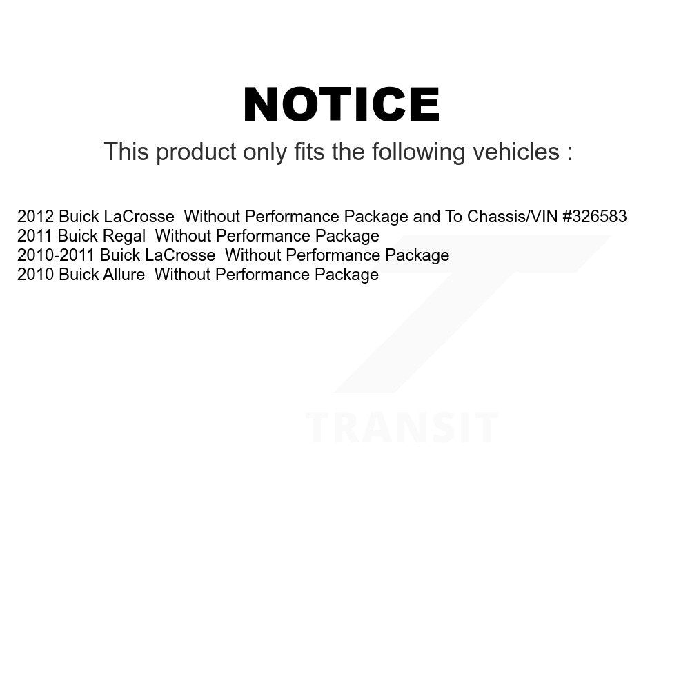 Front Suspension Control Arm And Ball Joint Assembly Stabilizer Bar Link Kit For Buick LaCrosse Regal Allure KTR-104302