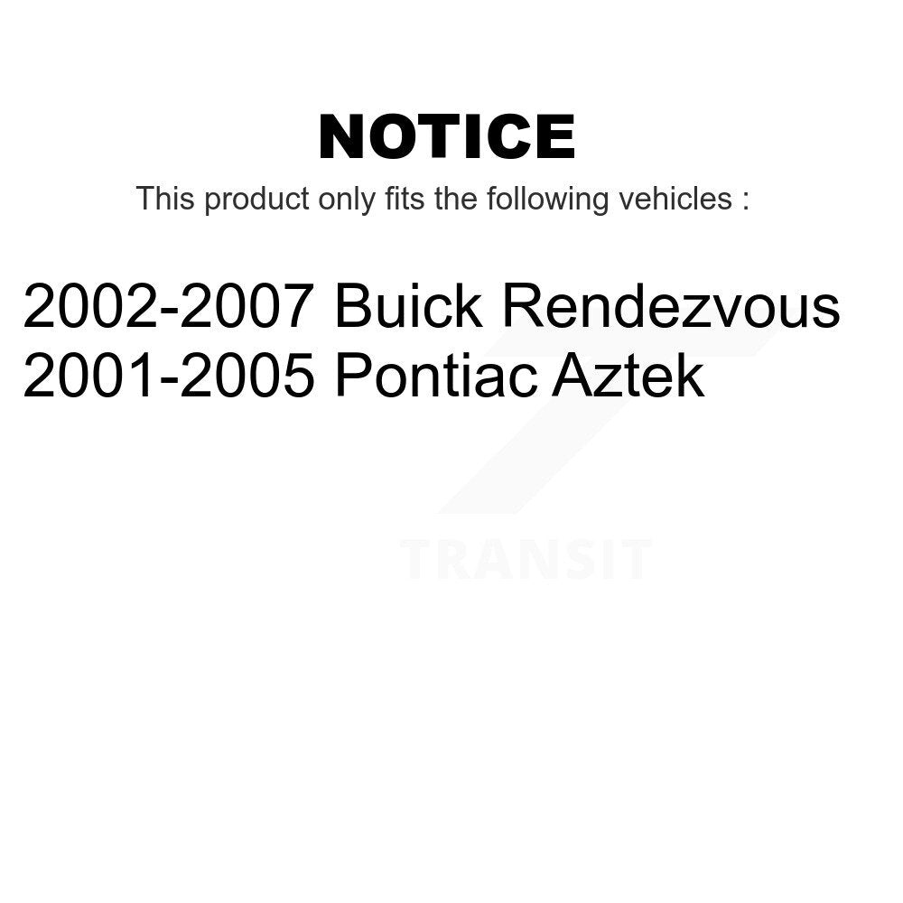 Front Suspension Control Arm And Ball Joint Assembly Stabilizer Bar Link Kit For Buick Rendezvous Pontiac Aztek KTR-100141