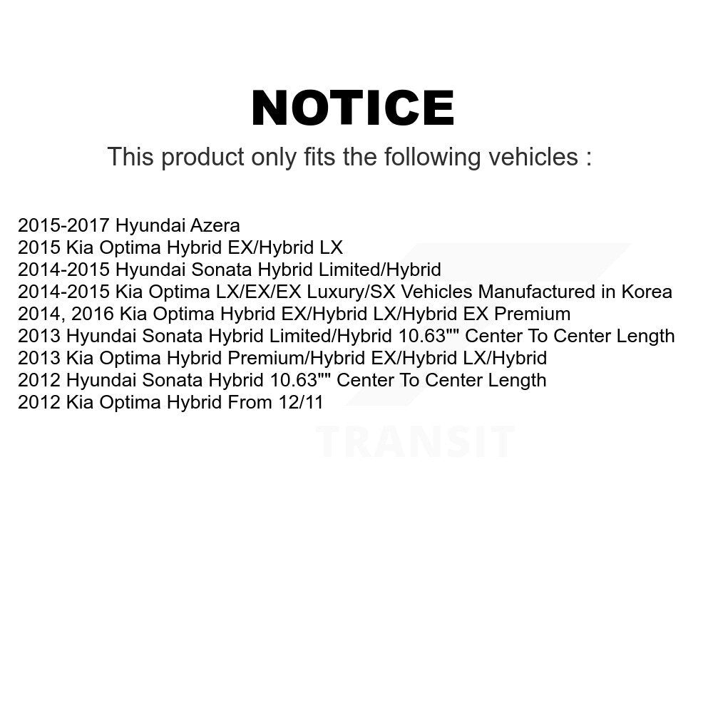 Front Suspension Control Arm And Ball Joint Assembly Stabilizer Bar Link Kit For Hyundai Sonata Kia Optima Azera KTR-100163