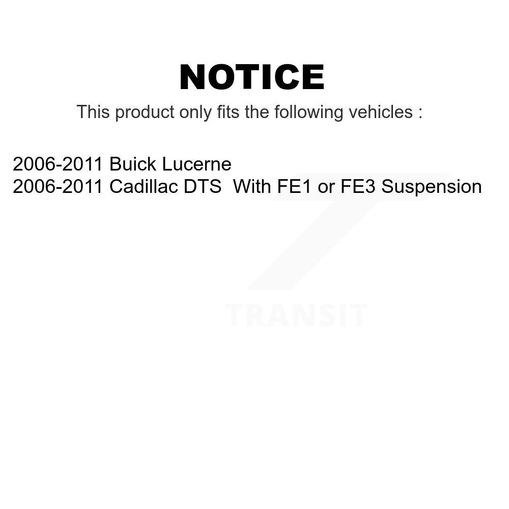 Front Suspension Control Arm And Ball Joint Assembly Steering Tie Rod End Stabilizer Bar Link Kit (8Pc) For 2006-2011 Buick Lucerne Cadillac DTS KTR-100431
