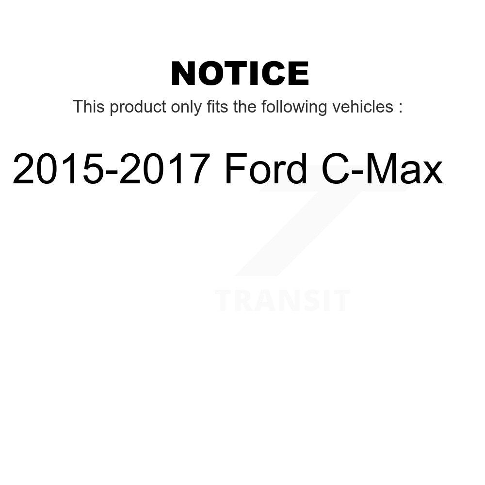 Front Suspension Control Arm And Ball Joint Assembly Steering Tie Rod End Stabilizer Bar Link Kit (8Pc) For 2015-2017 Ford C-Max KTR-104461