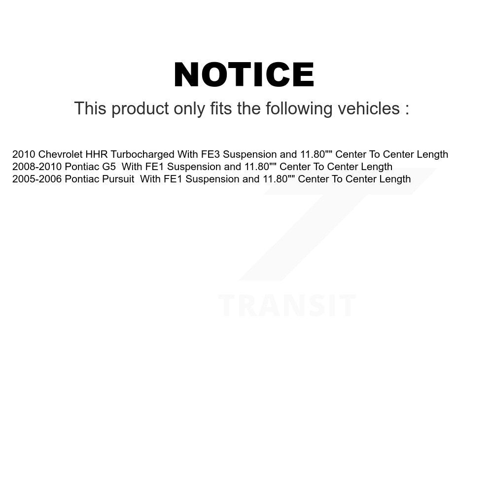 Front Suspension Control Arm And Ball Joint Assembly Steering Tie Rod End Stabilizer Bar Link Kit (8Pc) For Chevrolet HHR Pontiac G5 Pursuit K72-100121