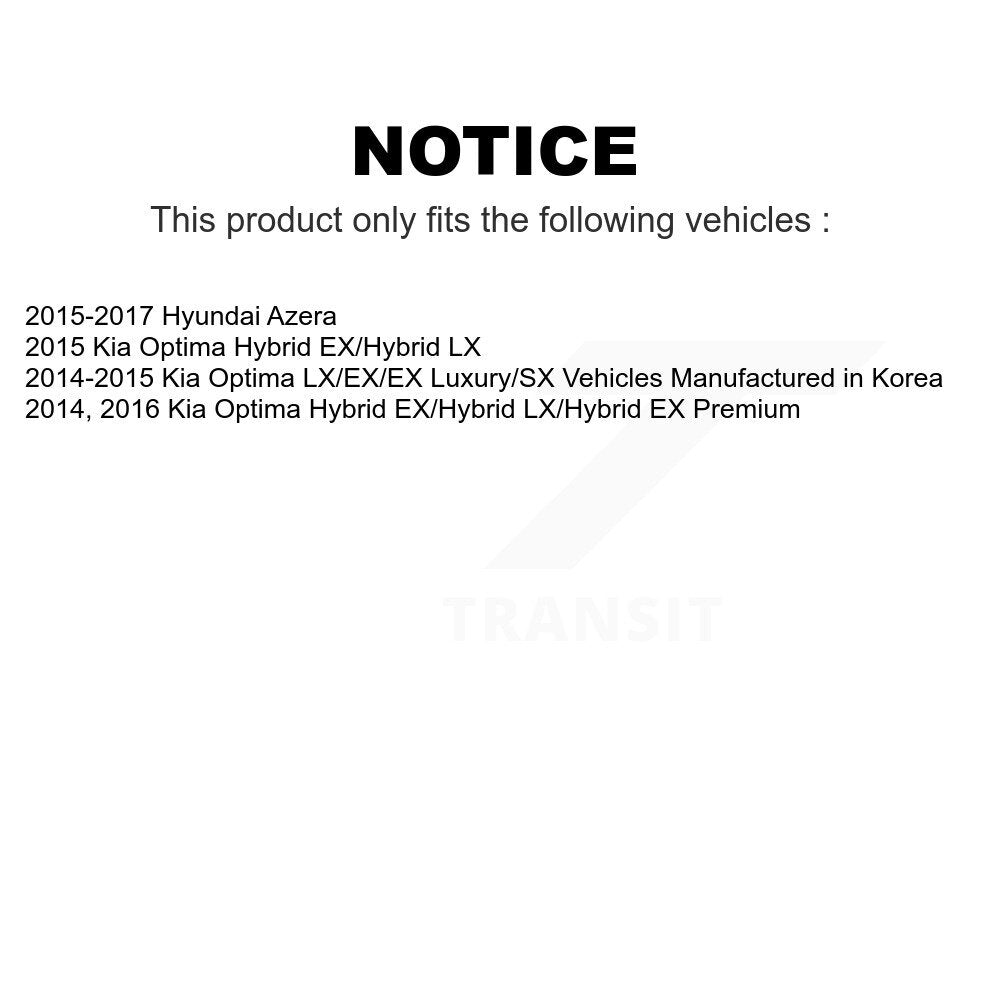 Front Suspension Control Arm And Tie Rod End Kit For Kia Optima Hyundai Azera K72-101107