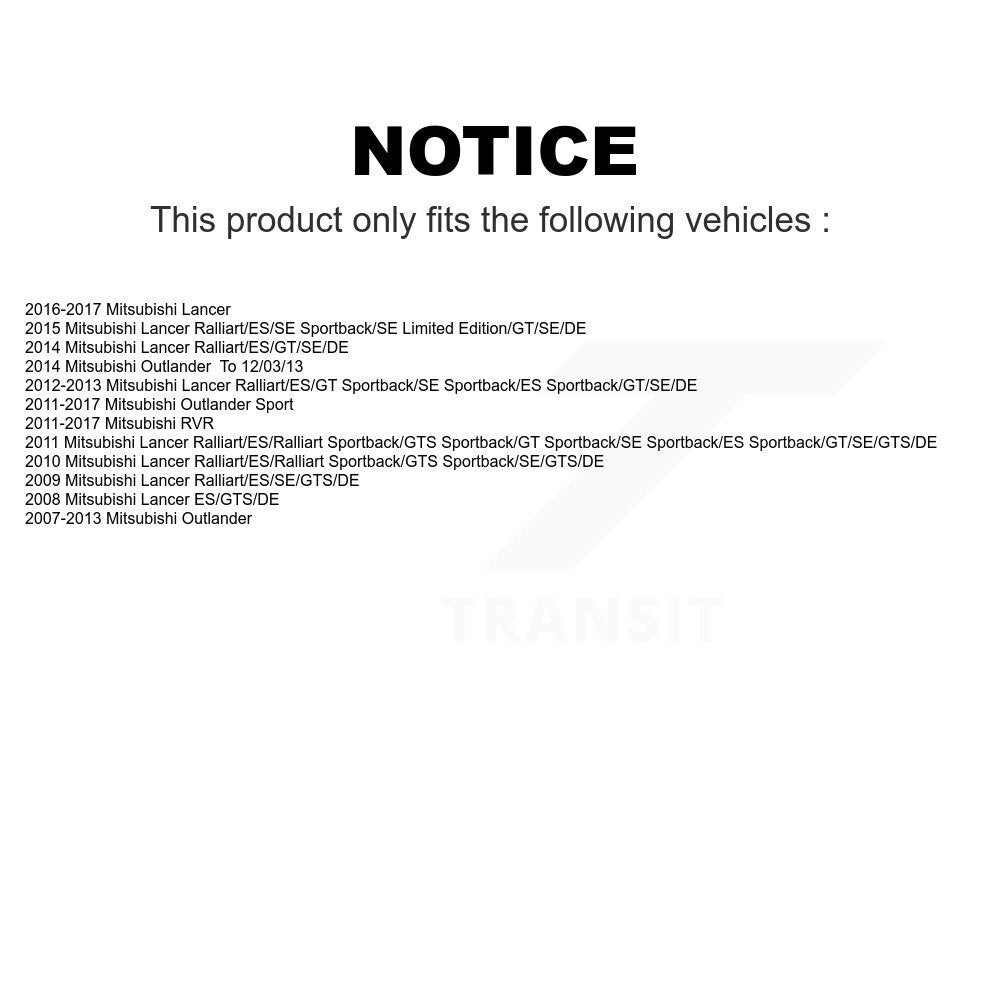 Front Suspension Control Arm And Tie Rod End Kit For Mitsubishi Outlander Sport Lancer RVR K72-101039