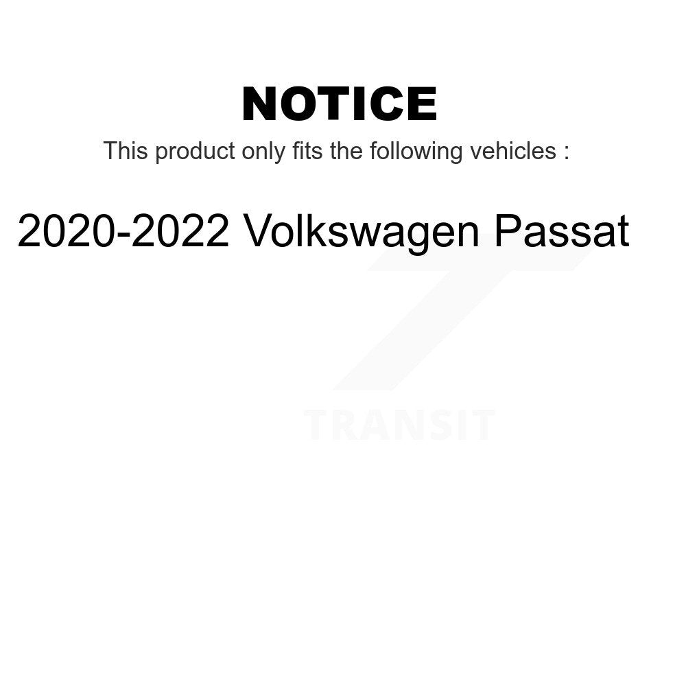 Front Suspension Control Arm Assembly And Tie Rod End Kit For 2020-2022 Volkswagen Passat KTR-104486