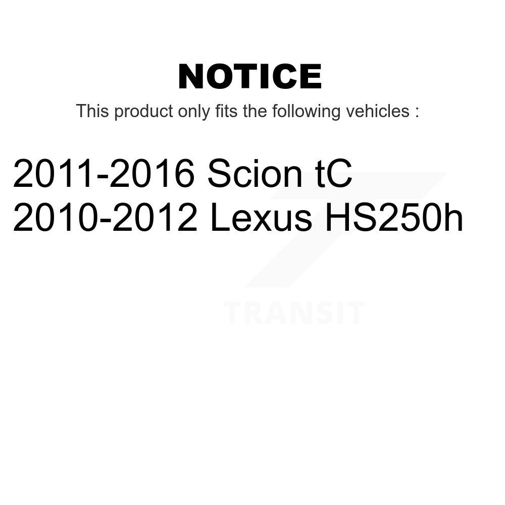 Front Suspension Control Arm With Tie Rod End And Ball Joint Kit (6Pc) For Scion tC Lexus HS250h KTR-104003