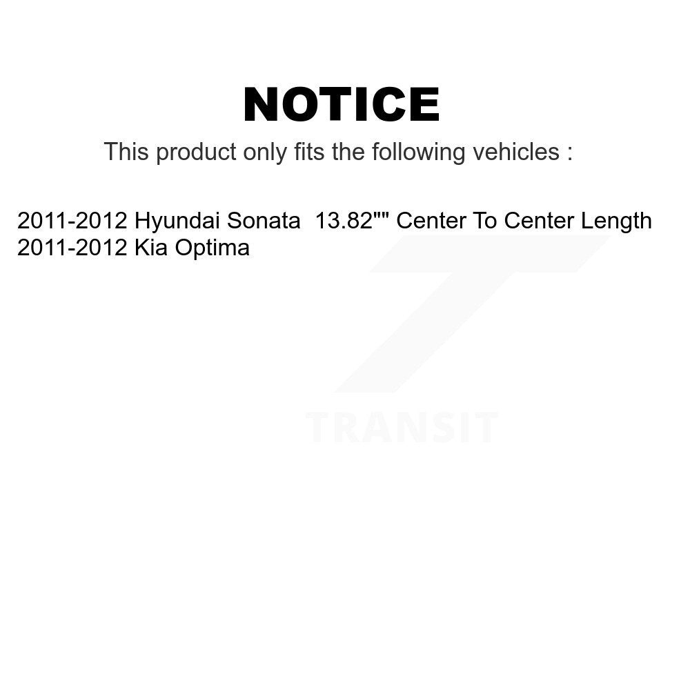 Front Suspension Link Kit For 2011-2012 Hyundai Sonata Kia Optima K72-100304