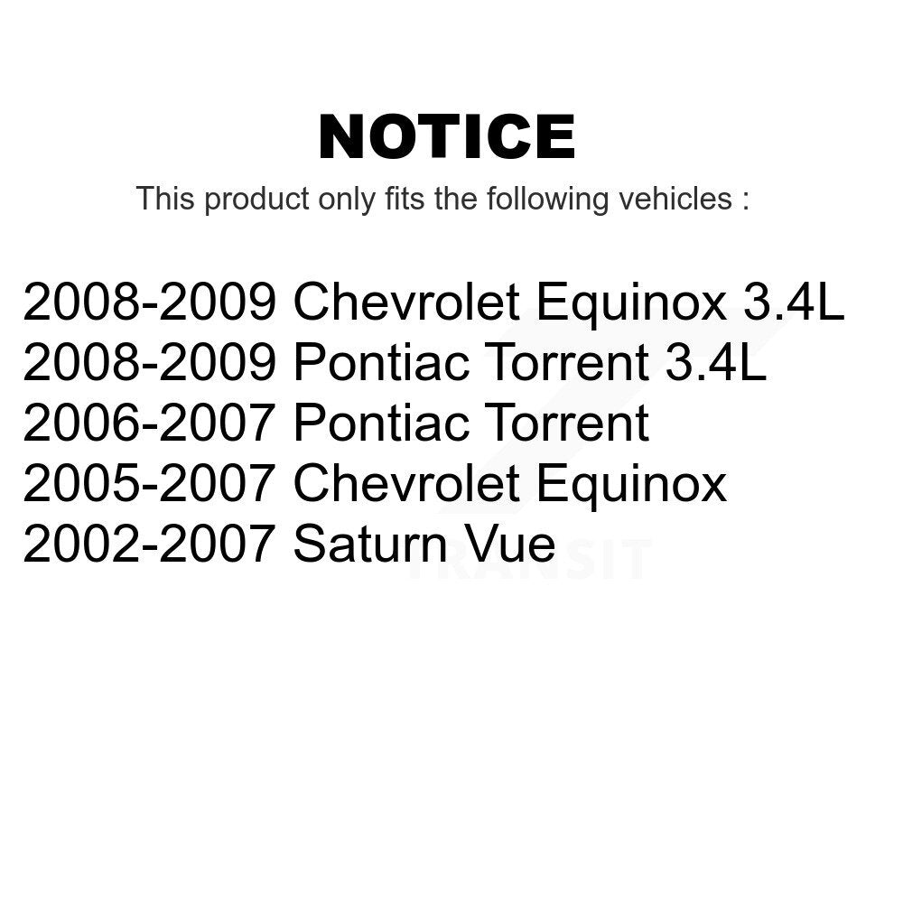 Front Suspension Link Kit For Chevrolet Equinox Saturn Vue Pontiac Torrent K72-100308