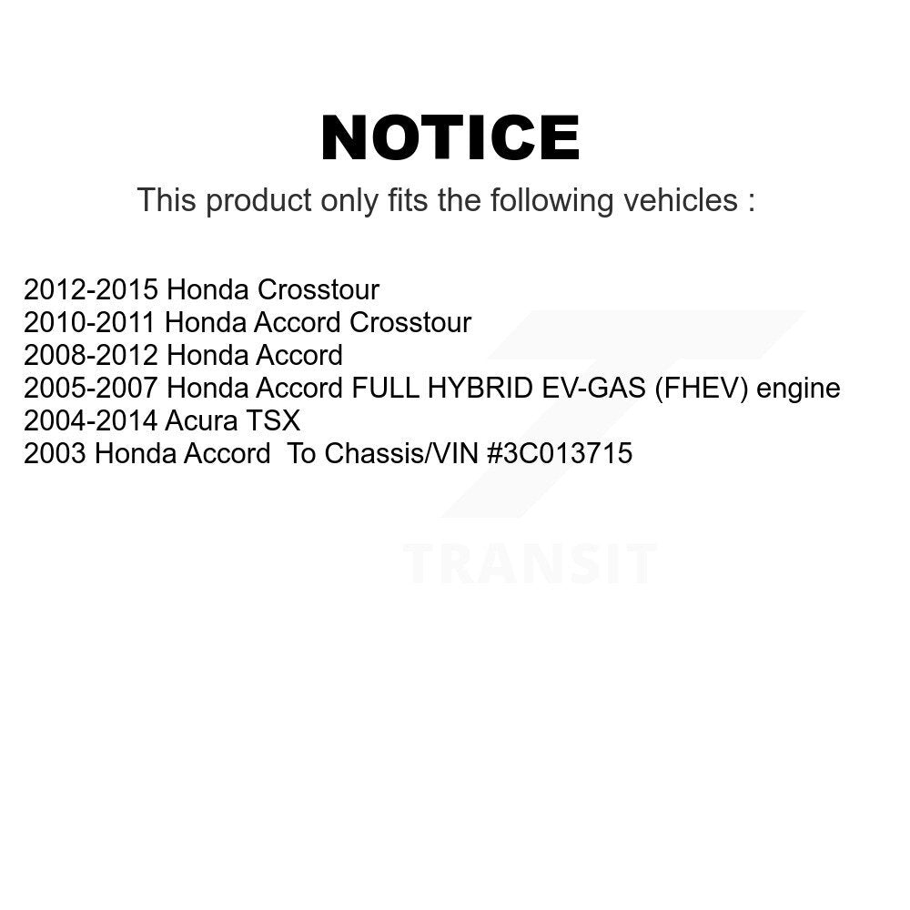 Front Suspension Link Kit For Honda Accord Acura TSX Crosstour K72-100326