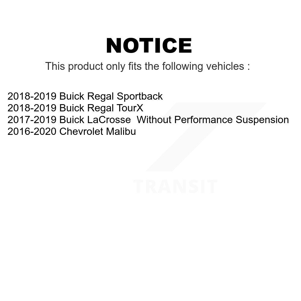 Front Suspension Stabilizer Bar Link Kit For Chevrolet Malibu Buick LaCrosse Regal Sportback TourX KTR-104212