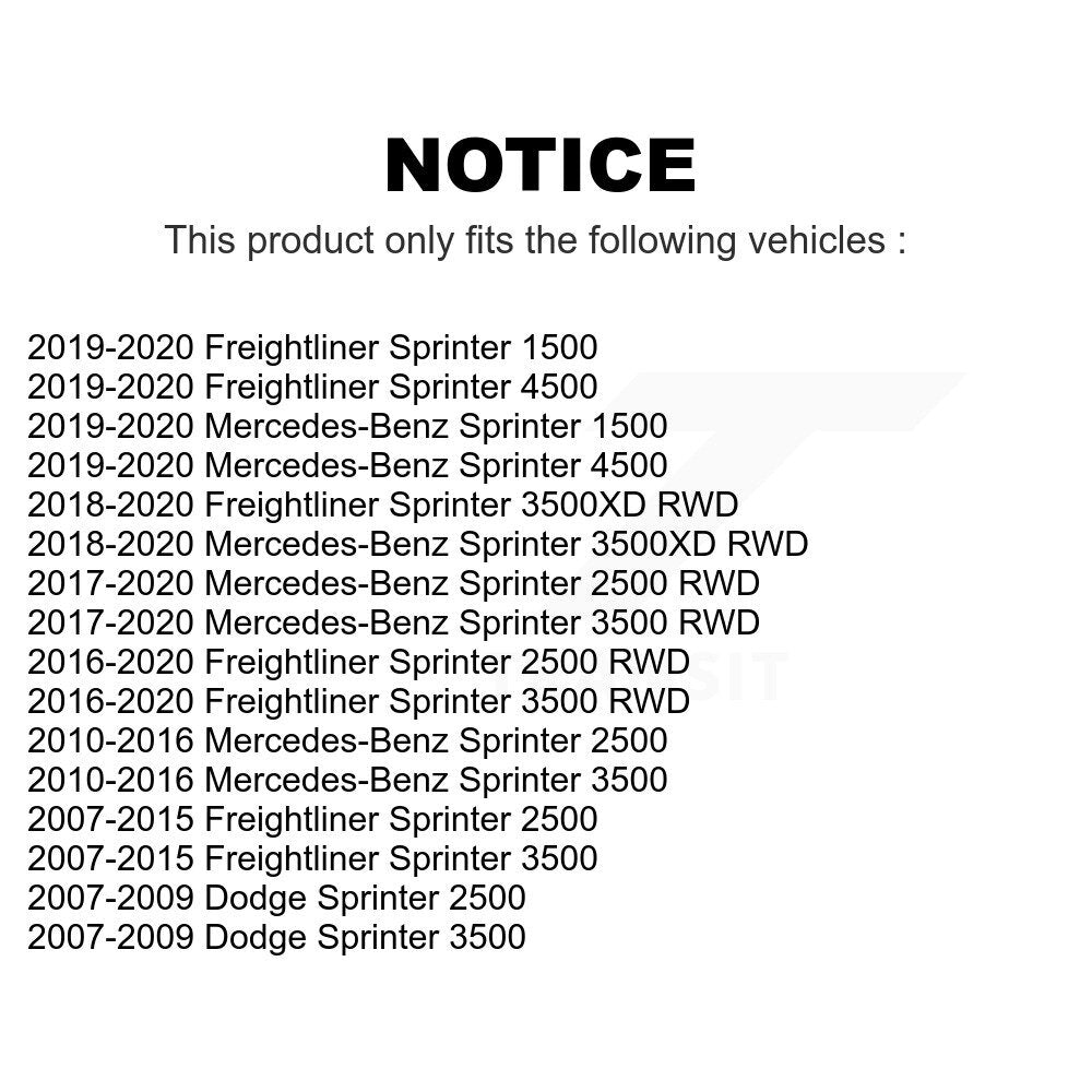 Front Suspension Stabilizer Bar Link Kit For Sprinter 2500 Mercedes-Benz 3500 Freightliner Dodge 1500 4500 3500XD KTR-100870