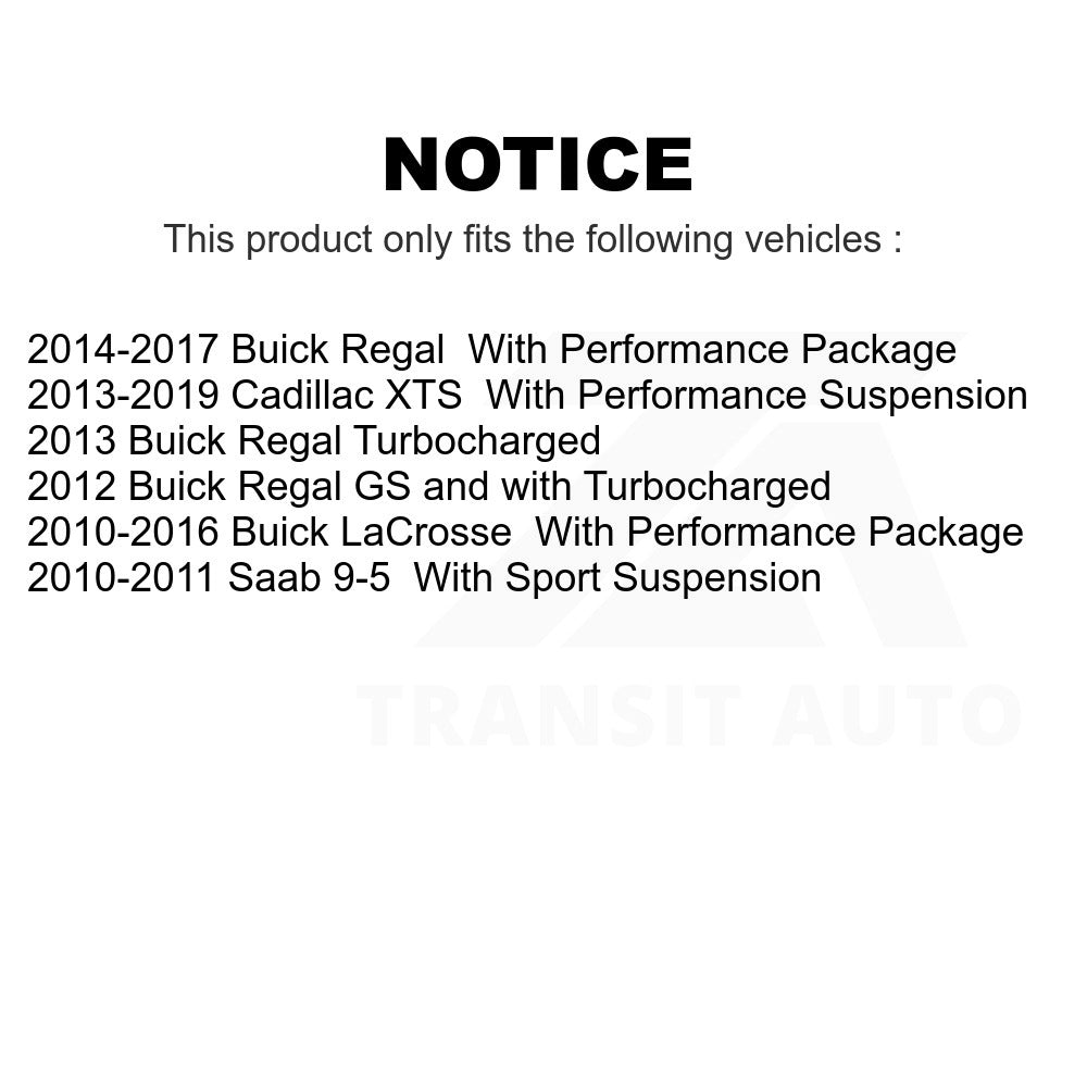 Front Suspension Stabilizer Bar Link Kit TOR-K750400 For Buick LaCrosse Cadillac XTS Regal Saab 9-5