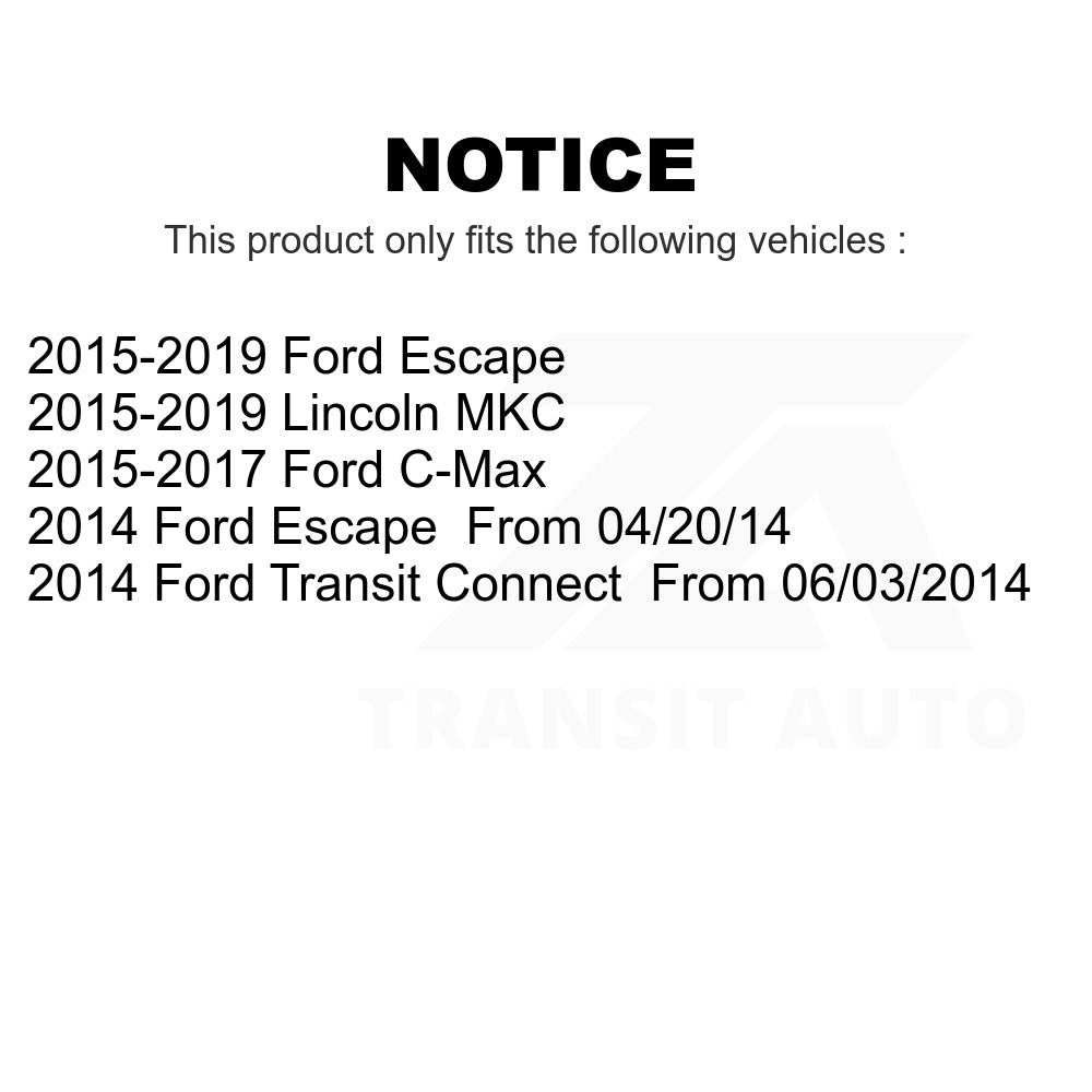 Front Suspension Stabilizer Bar Link Kit TOR-K750802 For Ford Escape Lincoln MKC C-Max Transit Connect
