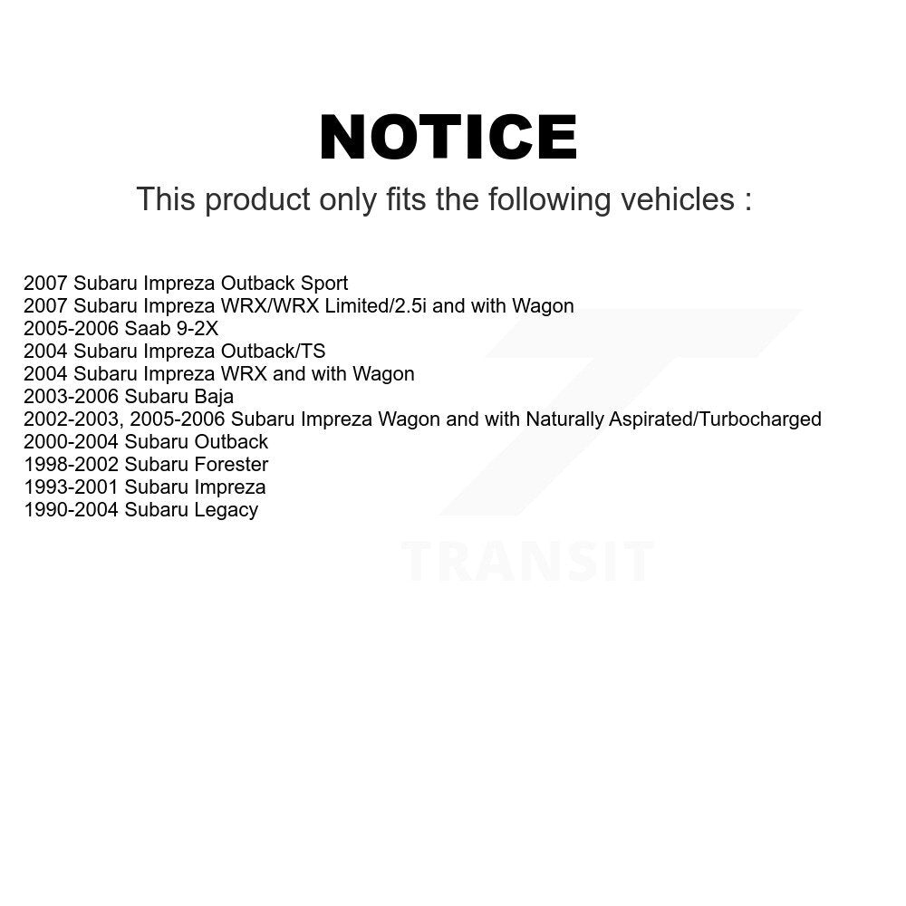 Front Suspension Stabilizer Bar Link Pair For Subaru Impreza Outback Legacy Forester Baja Saab 9-2X KTR-100787