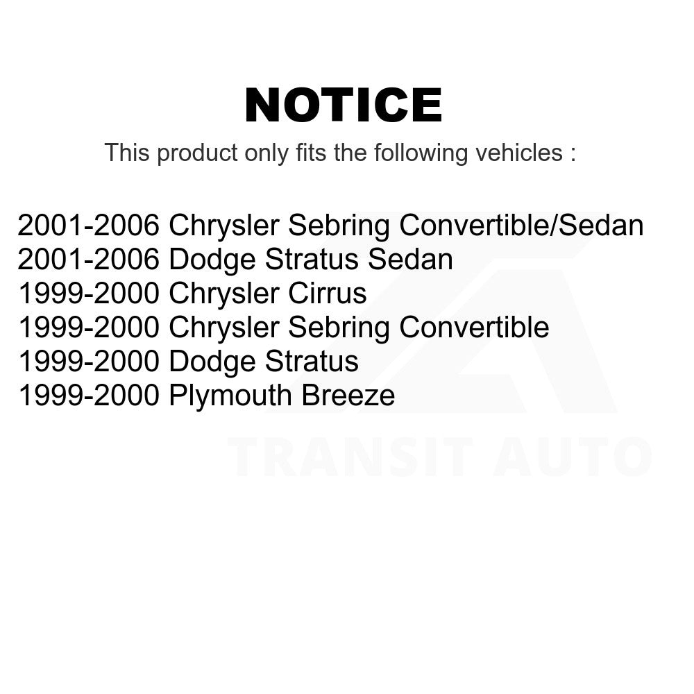 Front Suspension Strut 78-71565 For Chrysler Sebring Dodge Stratus Cirrus Plymouth Breeze