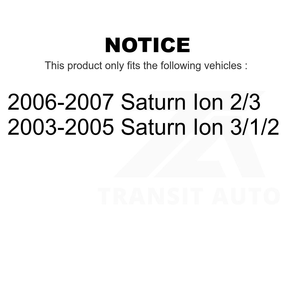 Front Suspension Strut Hardware Kit 73-905948 For Saturn Ion