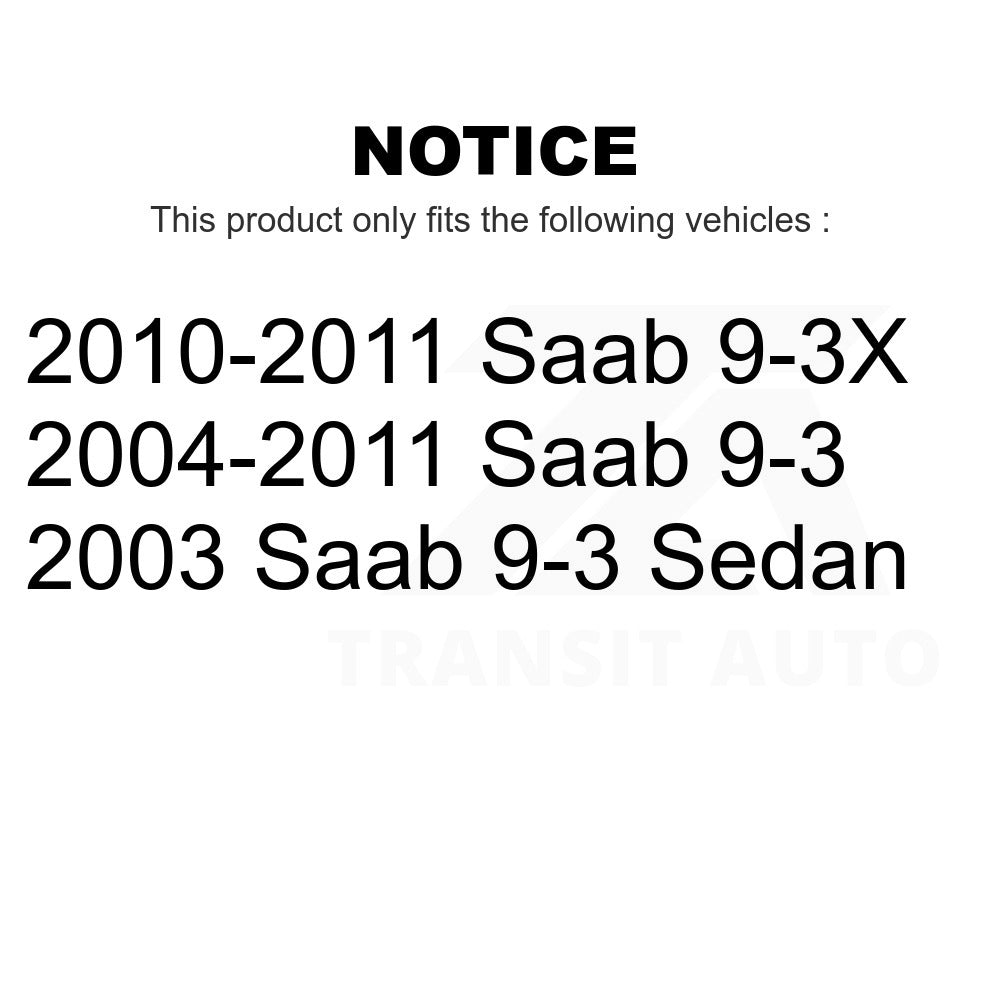 Front Suspension Strut Hardware Kit 73-906985 For Saab 9-3 9-3X
