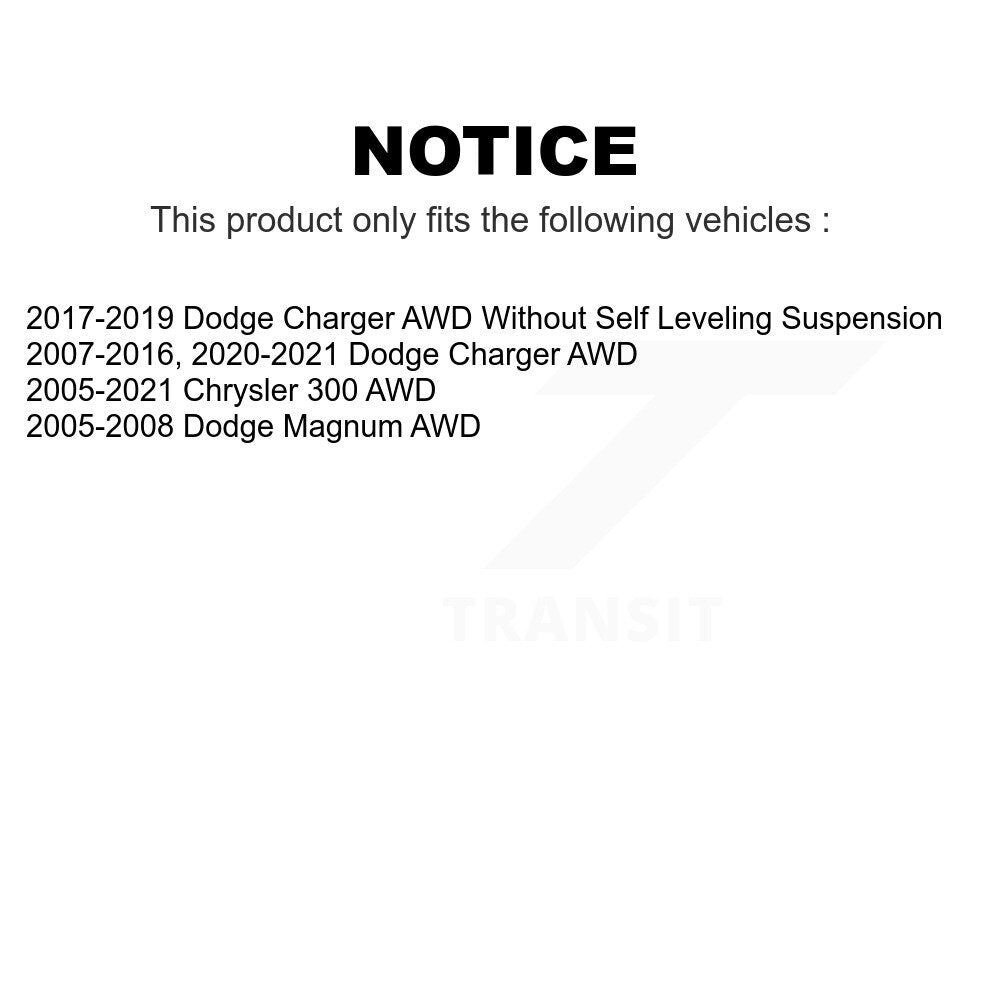 Front Suspension Strut Shock Mounting Kit For Dodge Charger Chrysler 300 Magnum AWD K73-100179