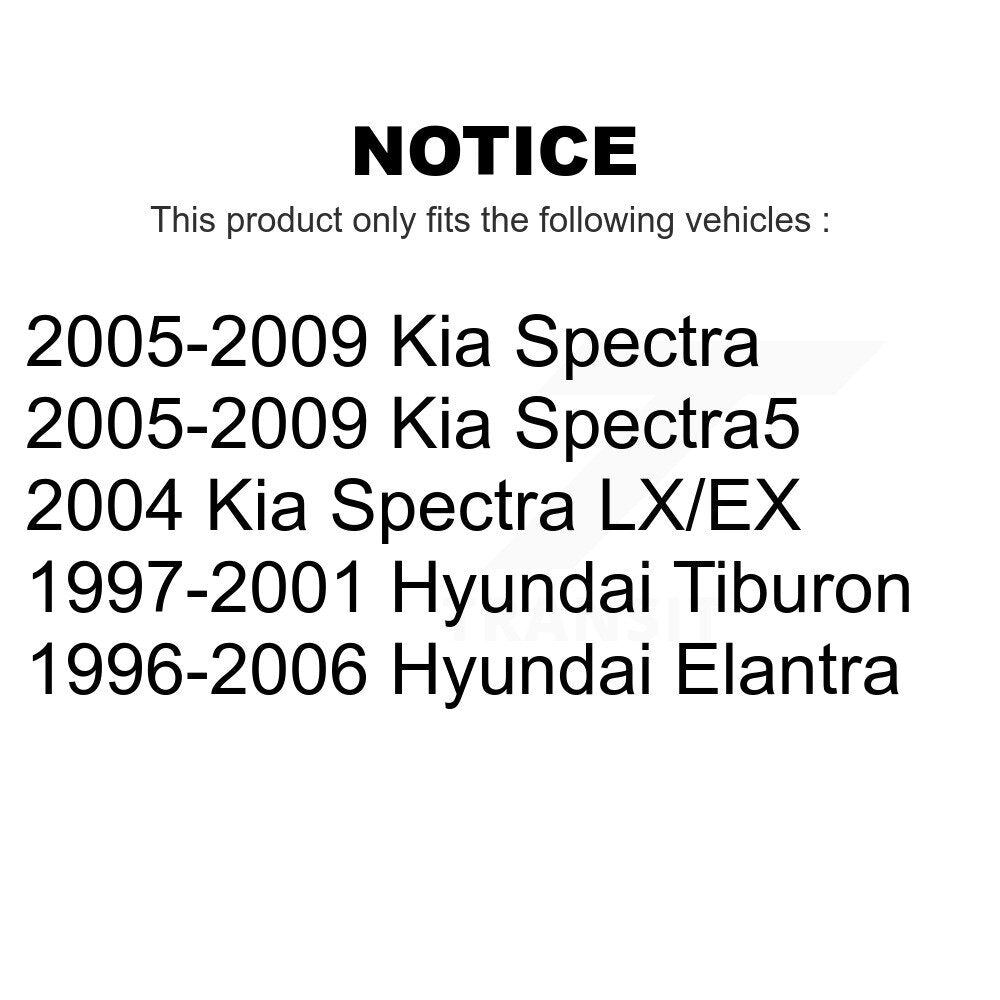 Front Suspension Strut Shock Mounting Pair For Hyundai Elantra Kia Spectra Spectra5 Tiburon K73-100101