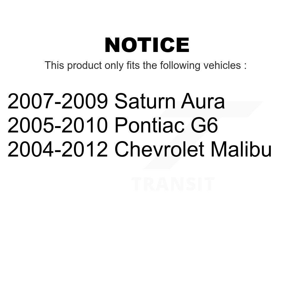 Front Tie Rod End Kit For Chevrolet Malibu Pontiac G6 Saturn Aura K72-100782