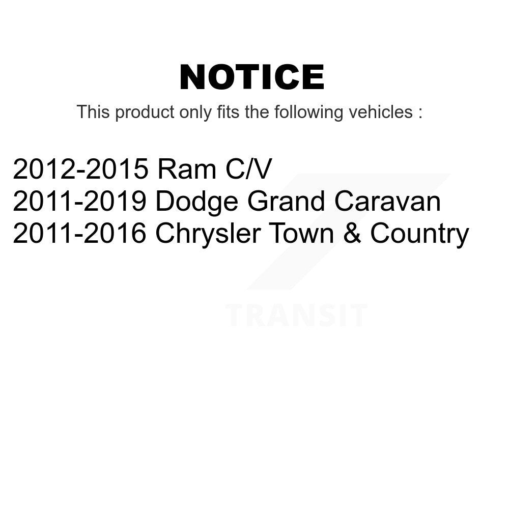 Front Tie Rod End Kit For Dodge Grand Caravan Chrysler Town & Country Ram C/V K72-100775
