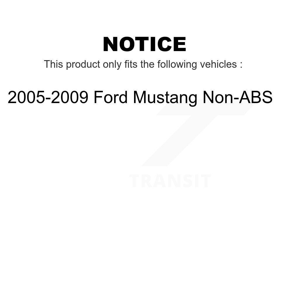 Front Wheel Bearing And Hub Assembly Pair For 2005-2009 Ford Mustang Non-ABS K70-100294