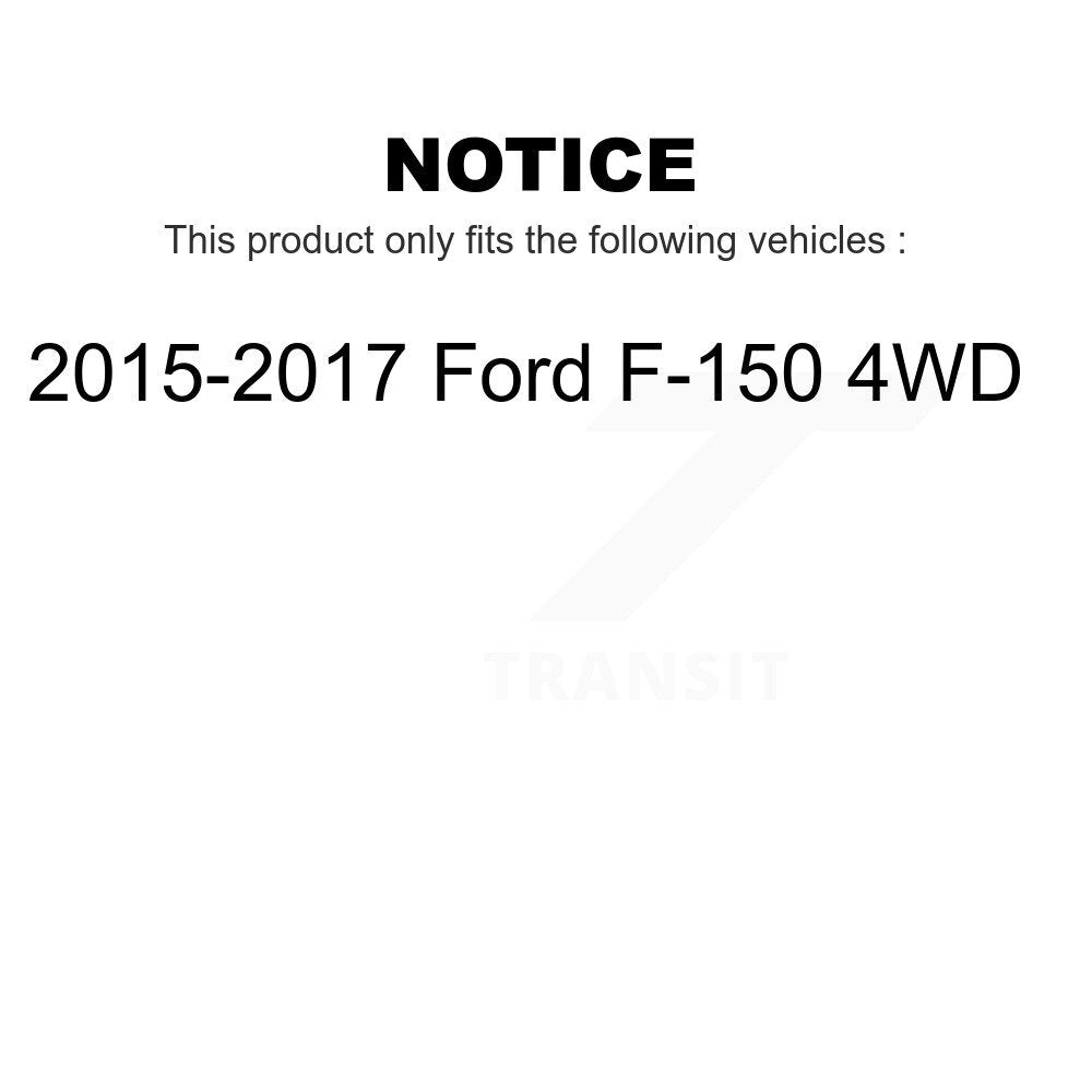 Front Wheel Bearing And Hub Assembly Pair For 2015-2017 Ford F-150 4WD K70-101421