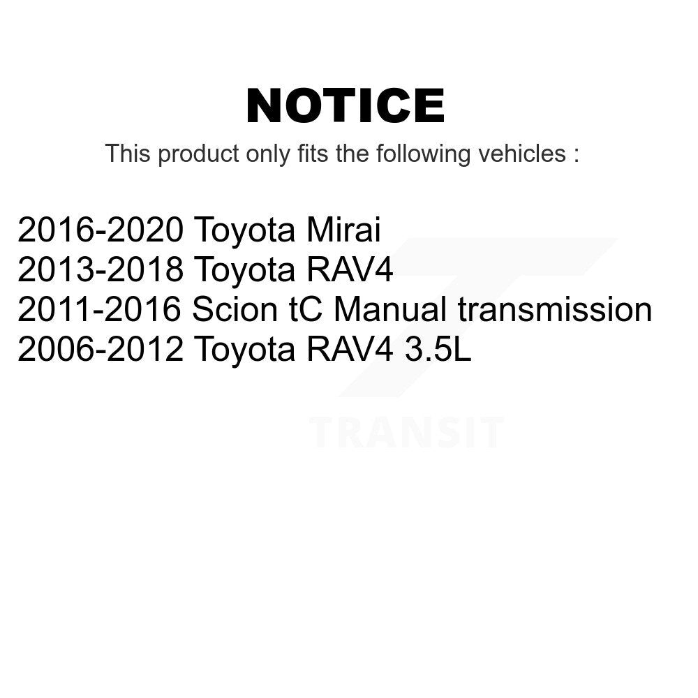 Front Wheel Bearing And Hub Assembly Pair For Toyota RAV4 Scion tC Mirai K70-100313