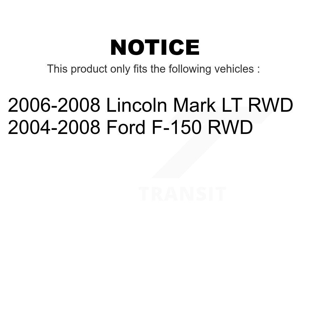 Front Wheel Bearing And Race Set Pair For Ford F-150 Lincoln Mark LT RWD K70-100484