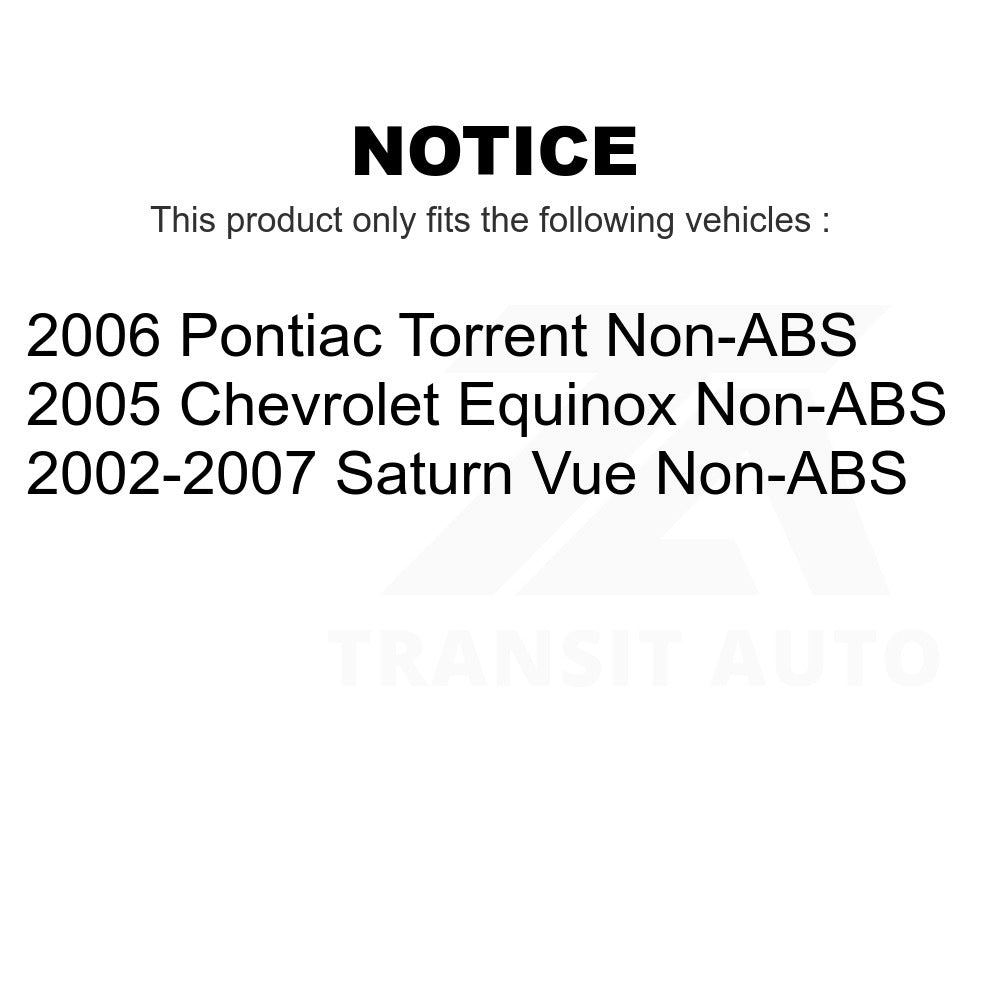 Front Wheel Bearing Hub Assembly 70-513190 For Saturn Vue Chevrolet Equinox Pontiac Torrent Non-ABS