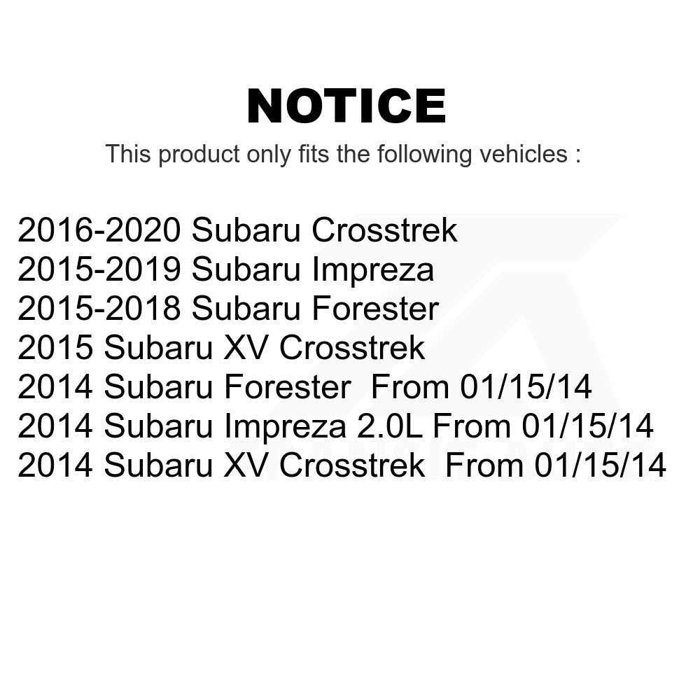 Front Wheel Bearing Hub Assembly 70-513413 For Subaru Forester Crosstrek Impreza XV