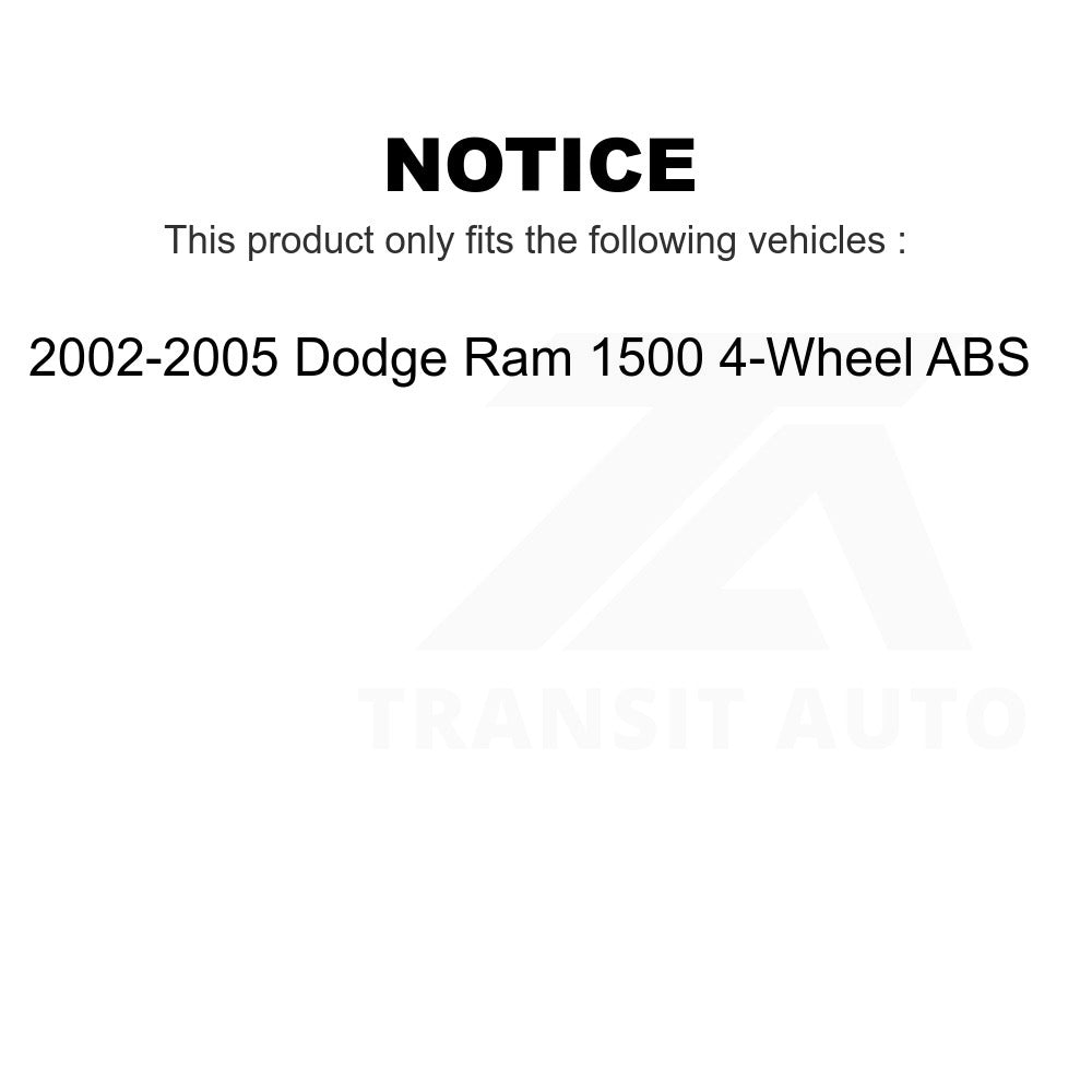 Front Wheel Bearing Hub Assembly 70-515073 For 2002-2005 Dodge Ram 1500 4-Wheel ABS