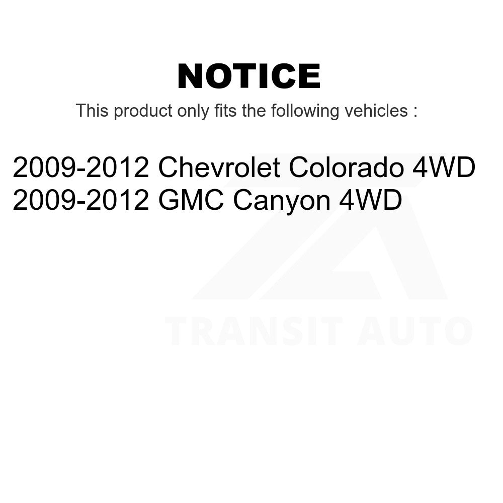 Front Wheel Bearing Hub Assembly 70-515121 For 2009-2012 Chevrolet Colorado GMC Canyon 4WD