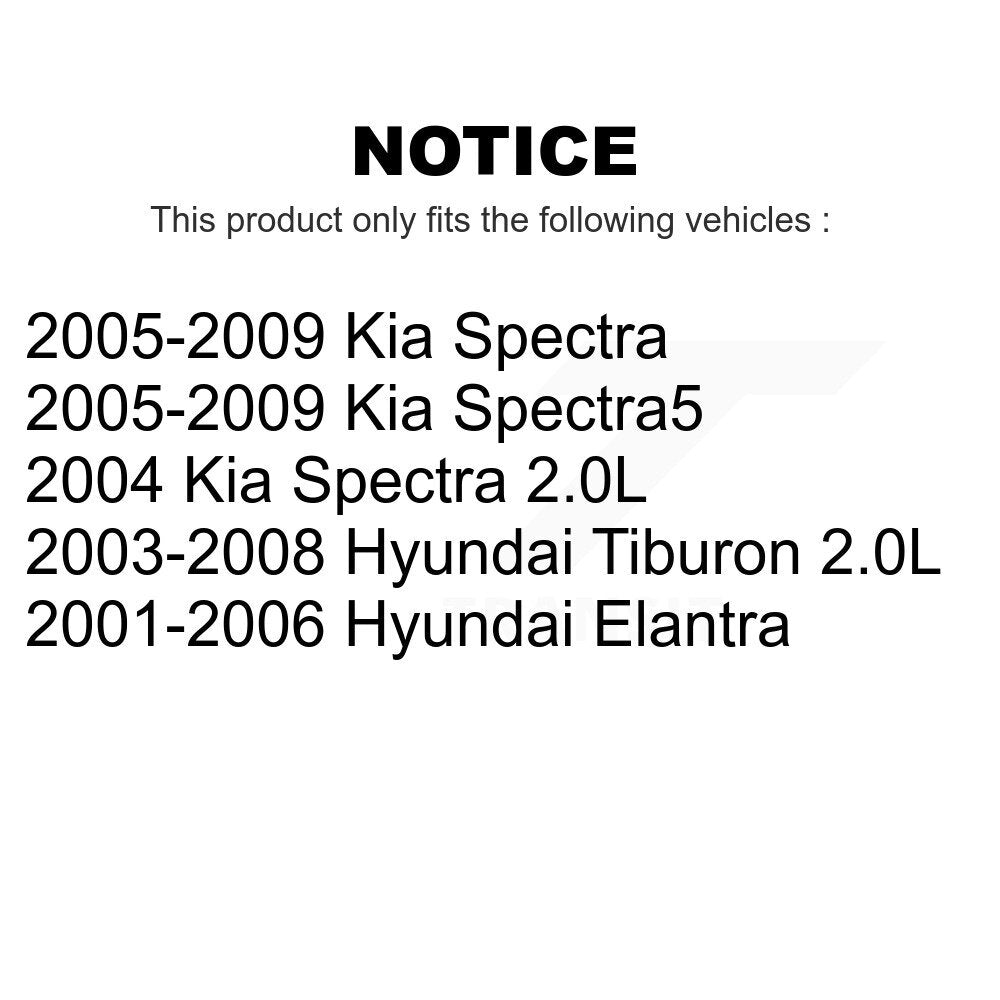 Front Wheel Bearing Pair For Hyundai Elantra Kia Spectra Tiburon Spectra5 K70-100516