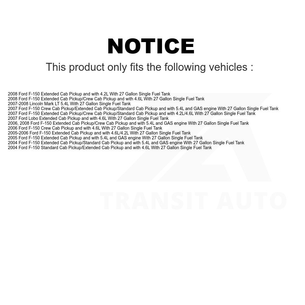 Fuel Pump Module Assembly AGY-00310167 For Ford F-150 Lincoln Mark LT Lobo With 27 Gallon Single Tank