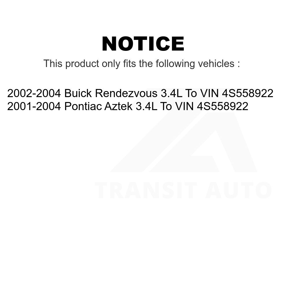Fuel Pump Module Assembly AGY-00310206 For Buick Rendezvous Pontiac Aztek To VIN 4S558922 3.4L